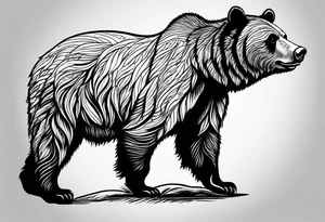 Grizzly bear tattoo idea