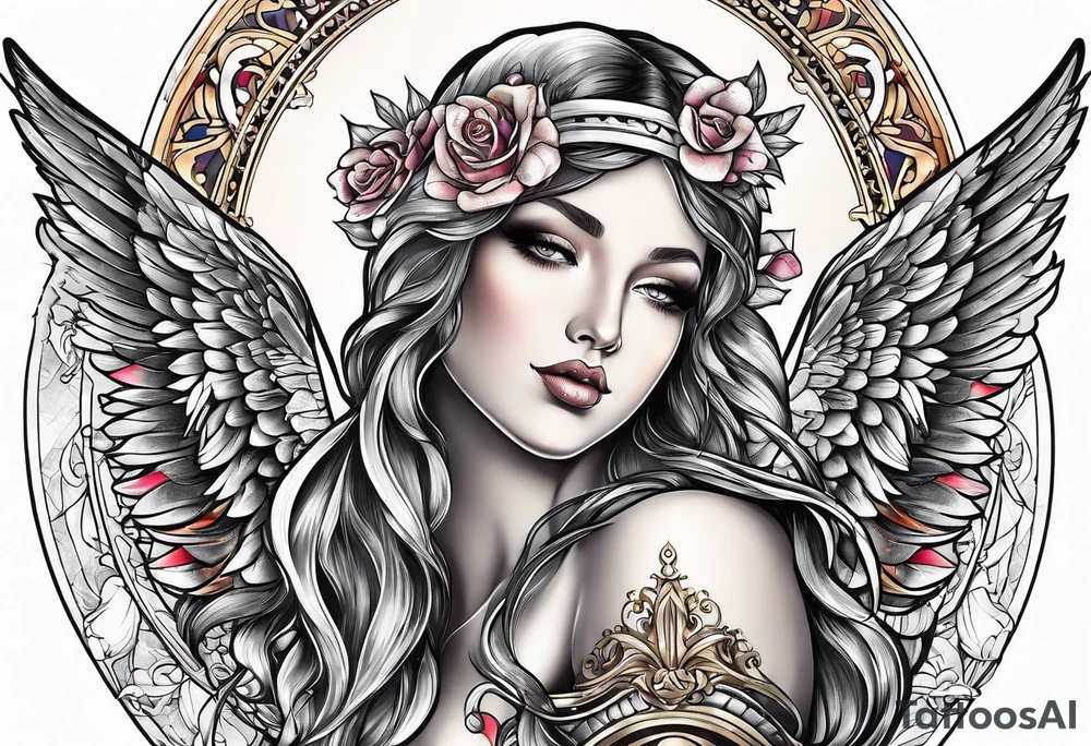 angel tattoo idea