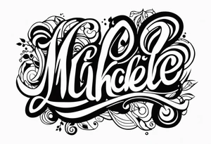 My kids names Michael and Mikeyla tattoo idea