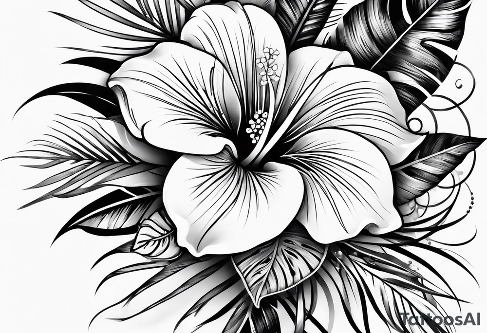 Tattoo for my arm and my chest that's Hawaiian style tattoo idea