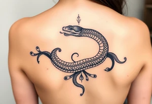Snake rebirth Javanese spiritual 
Sketch tattoo idea