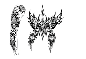 shaman mystical tattoo idea