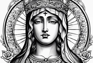 christianity jesus mary tattoo idea