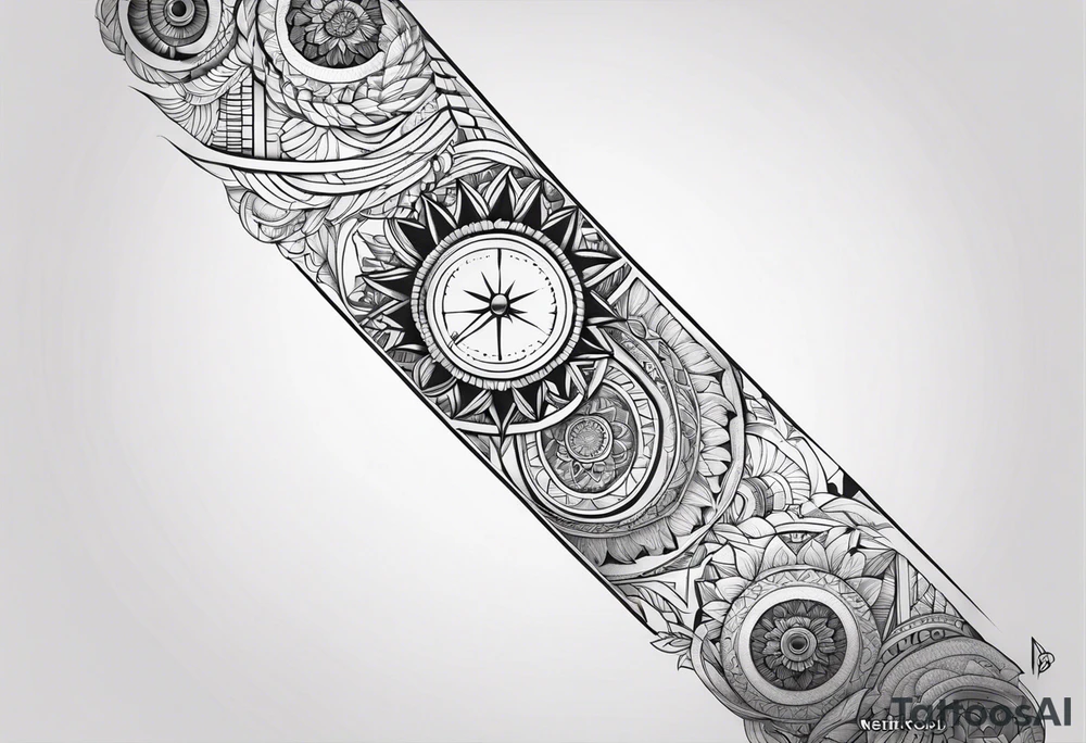 Horizontal long inner arm tattoo tattoo idea