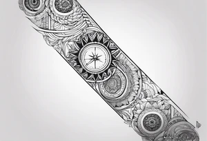 Horizontal long inner arm tattoo tattoo idea