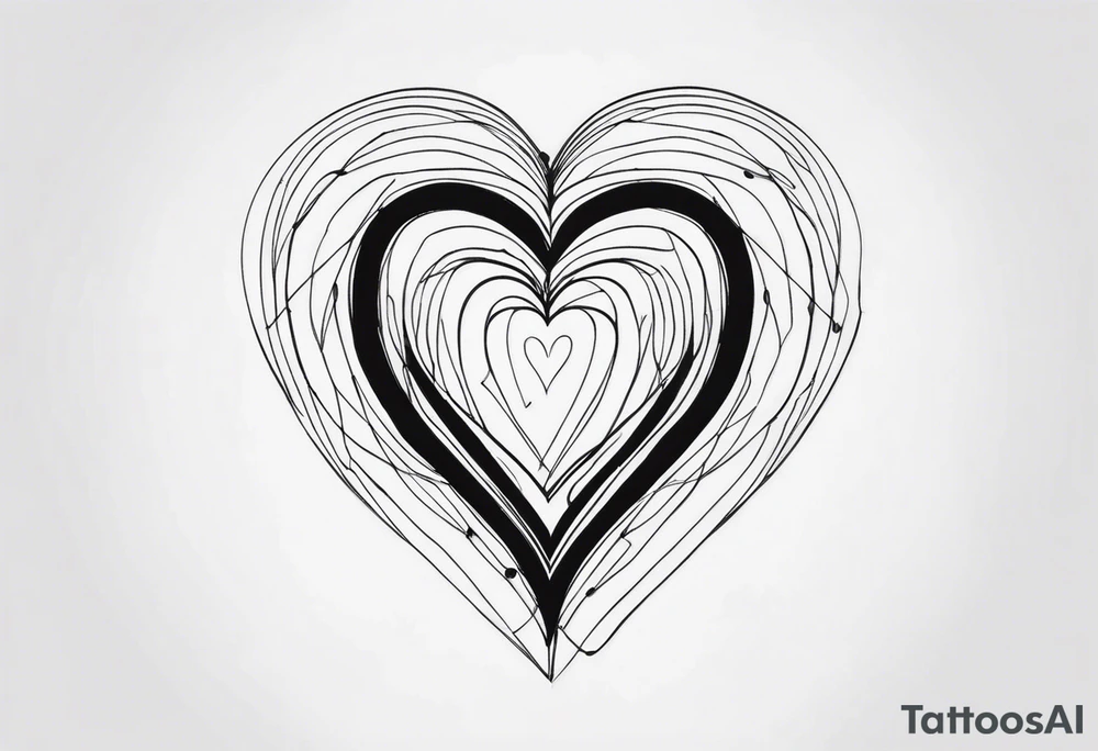 mind over heart tattoo idea