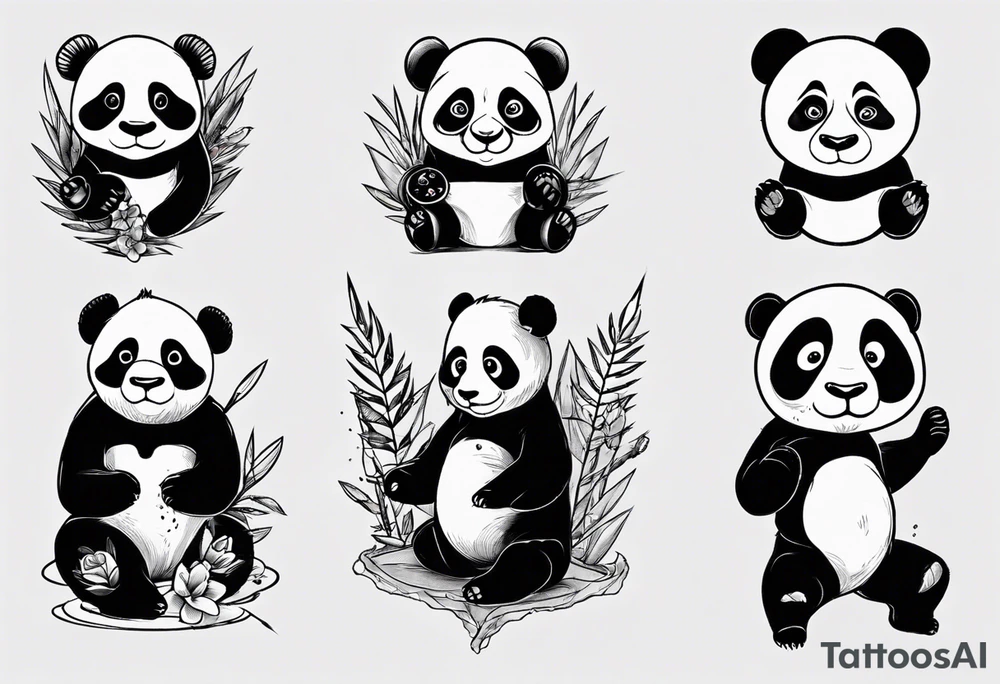 Panda tattoo idea