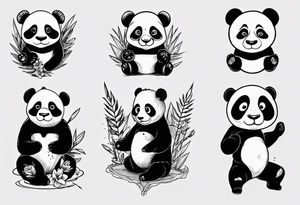 Panda tattoo idea