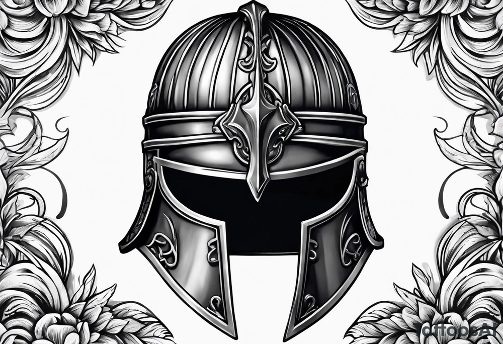 Roman helmet tattoo idea