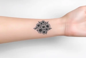 Pisces round a bunch of daisy's tattoo idea