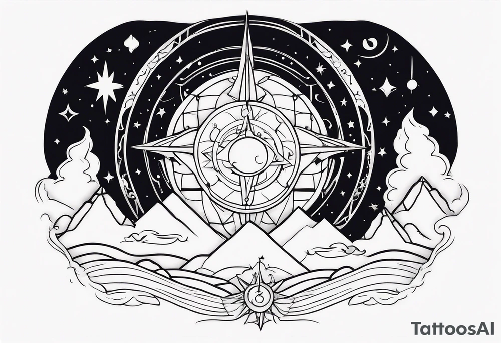 Celestial tattoo idea