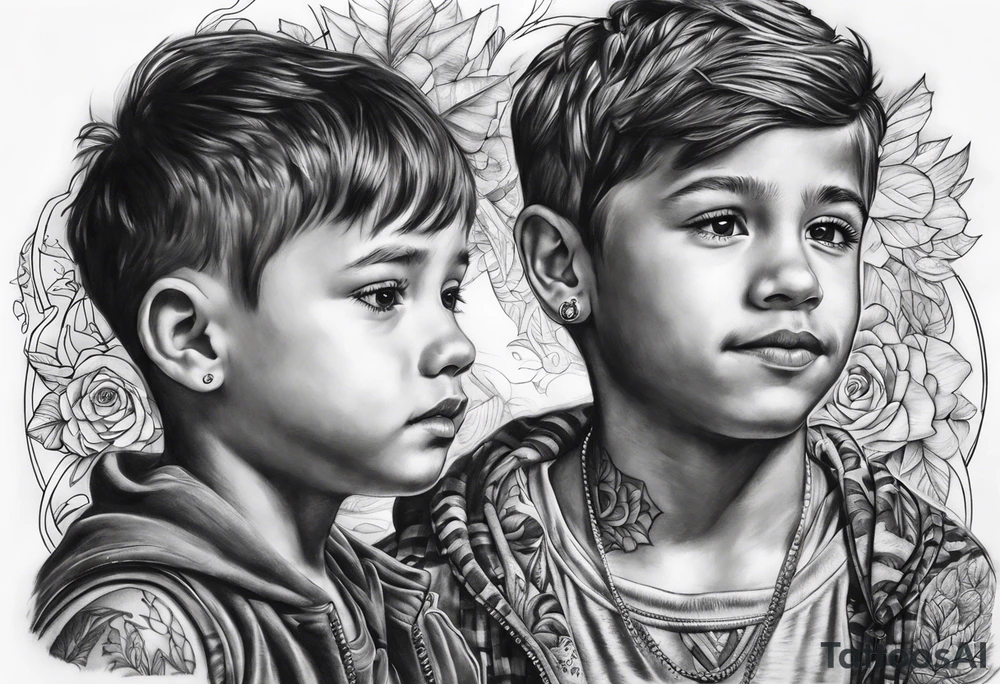 2 sons tattoo idea