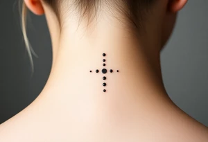 Back of neck tattoo idea