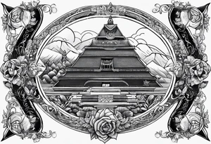 A trianglo with nothing inside of it tattoo idea