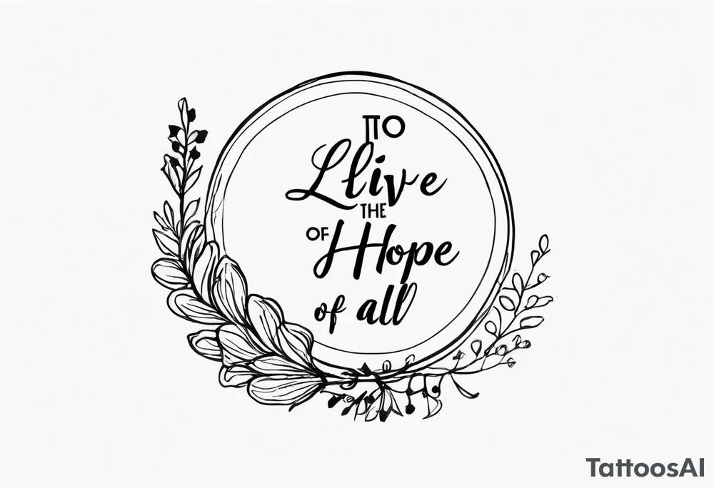 Lyrics ‘to live for the hope of it all’
Capricorn
Small, dainty tattoo idea