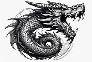 Dragon shoulder tattoo idea