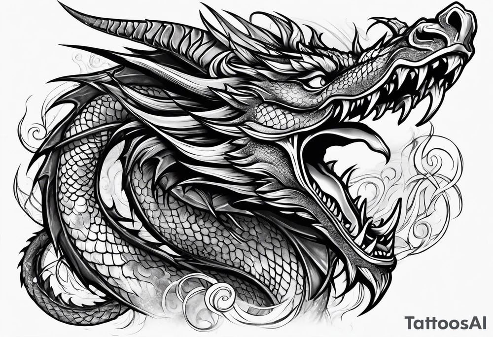dragon tattoo idea