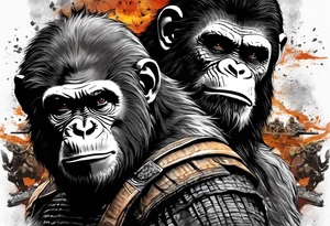 the movie planet of the apes tattoo idea