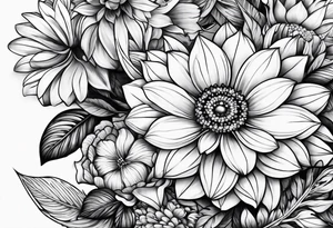 black and white tattoo idea