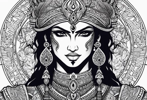 Hindu warrior Karna tattoo idea
