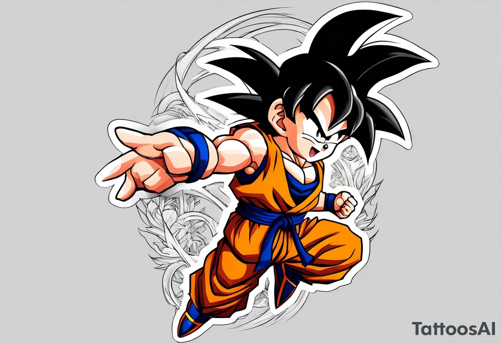 son goku als kind, als Unterarm-tattoo tattoo idea