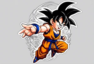 son goku als kind, als Unterarm-tattoo tattoo idea