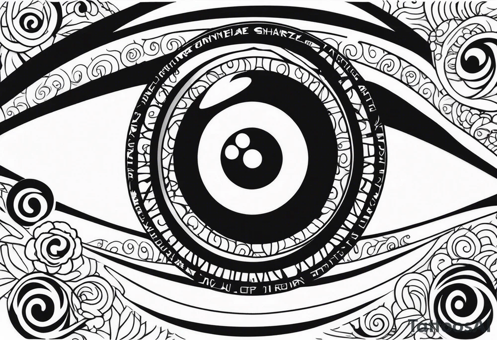Sharingan eyes tattoo idea