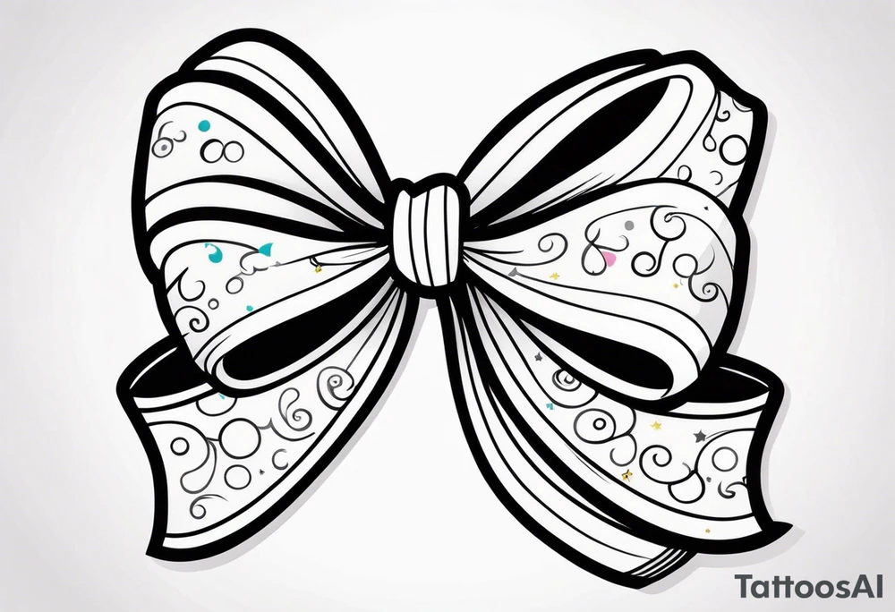 Girly bow tattoo idea