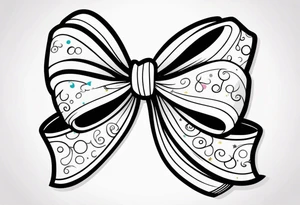 Girly bow tattoo idea