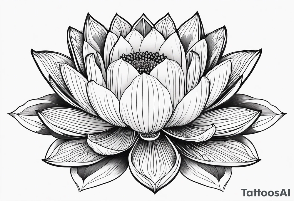 lotus flower, simple, beautiful tattoo idea