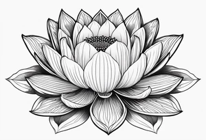 lotus flower, simple, beautiful tattoo idea