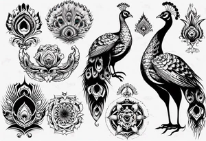 peacock tattoo idea