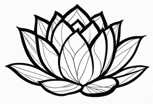 Fleur de lotus tattoo idea