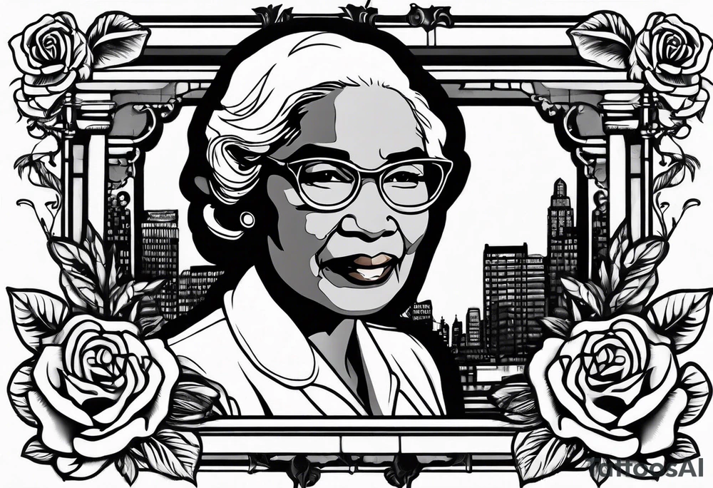 rosa parks smoking cigarette tattoo idea