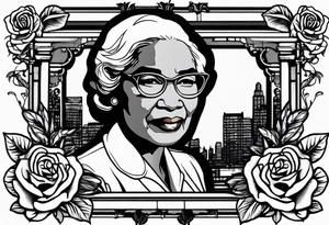 rosa parks smoking cigarette tattoo idea