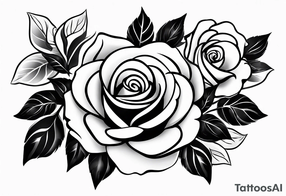 Arm sleeve roses tattoo idea