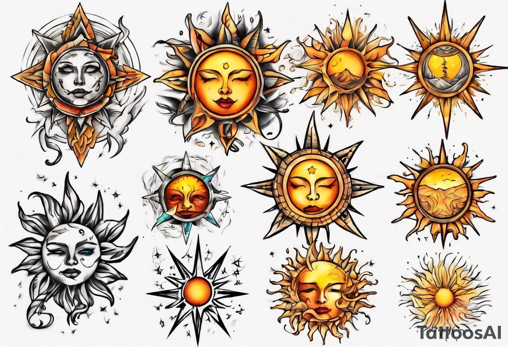sonne tattoo idea