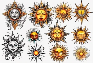 sonne tattoo idea