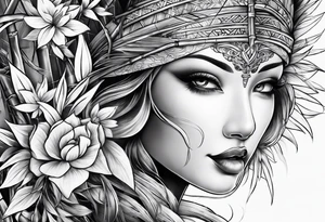 large bamboo tattoo idea