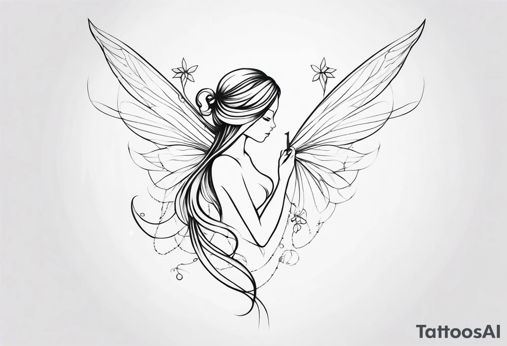 Ethereal Fairy tattoo idea