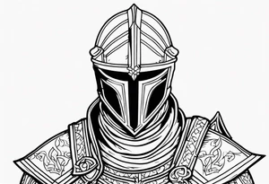 Dark Souls face tattoo idea