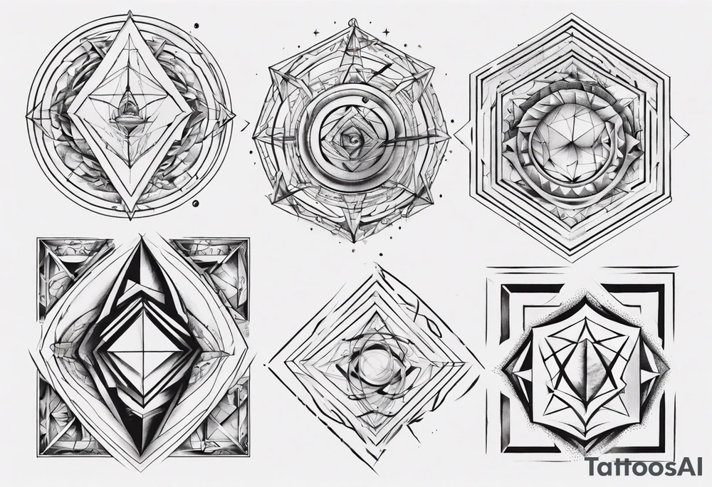 Geometrical tattoo idea