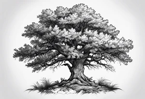 Oak tree tattoo idea