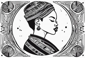 african chrest tattoo tattoo idea