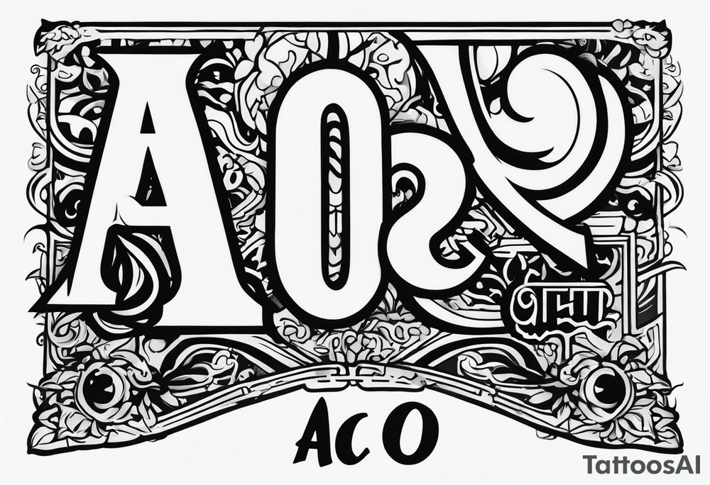 A banner that reads AO..BUSHWICK .HAH tattoo idea
