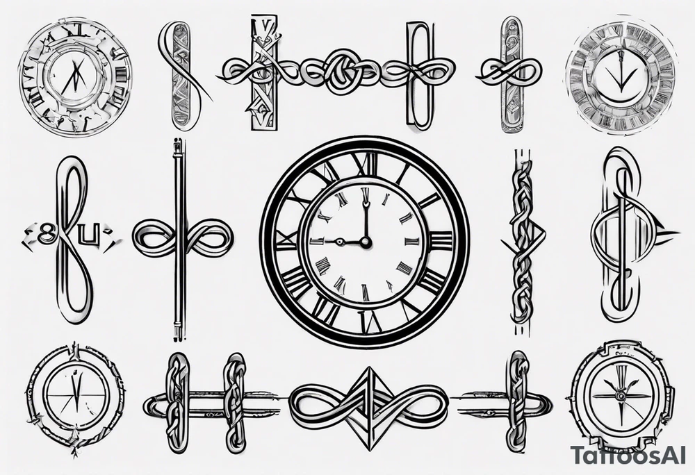 infinity loop with roman numeral IV on the line tattoo idea infinity loop with roman numeral IV on the line tattoo idea