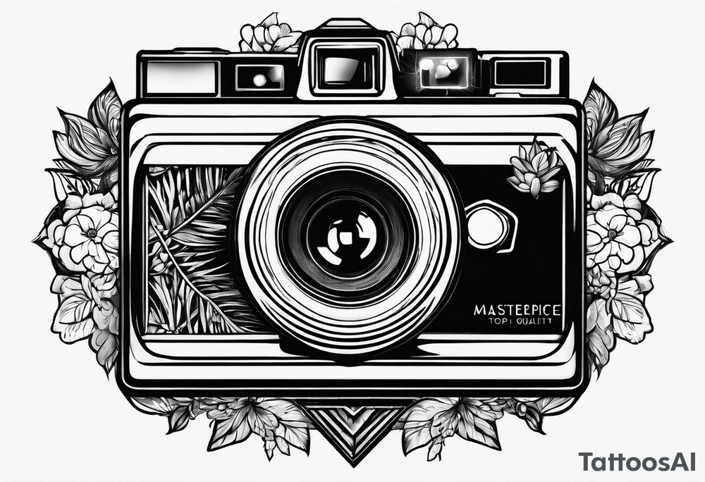 polaroid picture tattoo idea