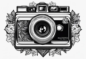 polaroid picture tattoo idea