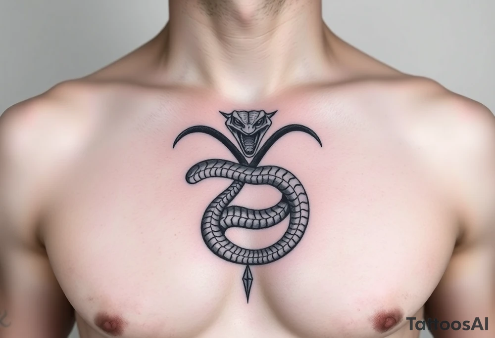 Serpent in an infinity sign tattoo idea