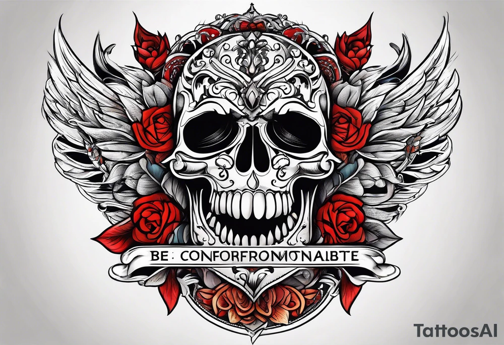 Be comfortable with being uncomfortable tattoo idea